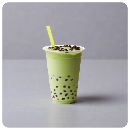 Apple bubble tea