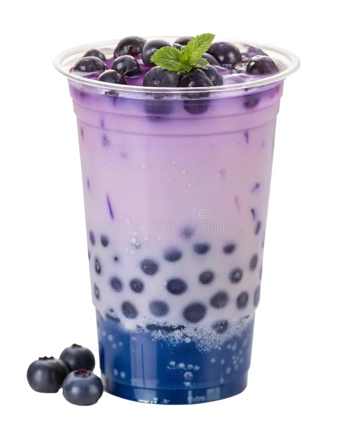 Blueberry bubble tea