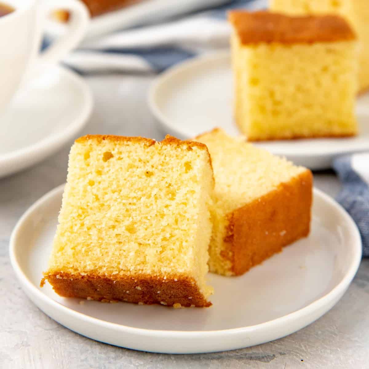 Butter cake pieces